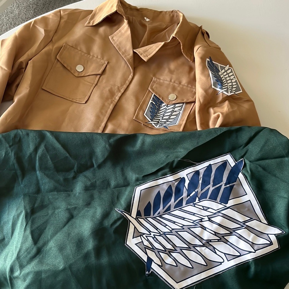 Scout Costume Attack on Titan (Anime Cartoon cosplay) Halloween Manga Style
